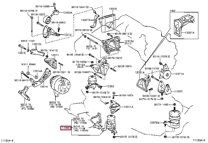 1236020080 Toyota Engine mount