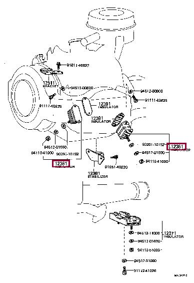 1236119025 Toyota Engine mount