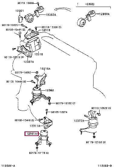 1236128140 Toyota Engine mount