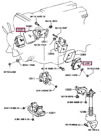 1236142030 Toyota Engine mount