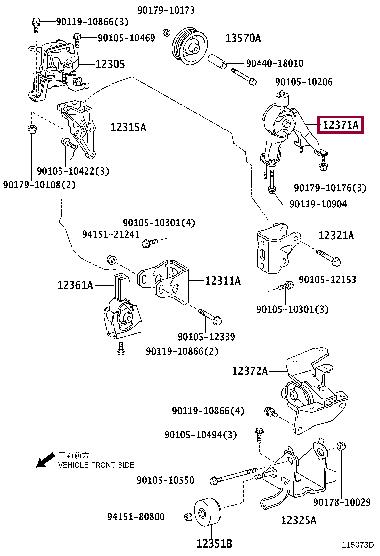 1237122250 Toyota Engine mount