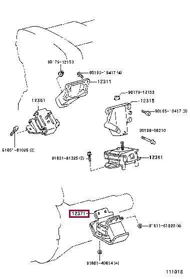1237146011 Toyota Engine mount