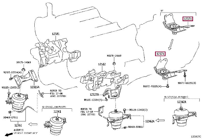 1237151060 Toyota Engine mount