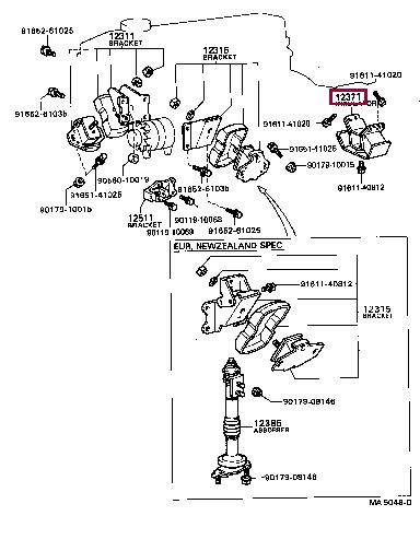 1237154040 Toyota Engine mount