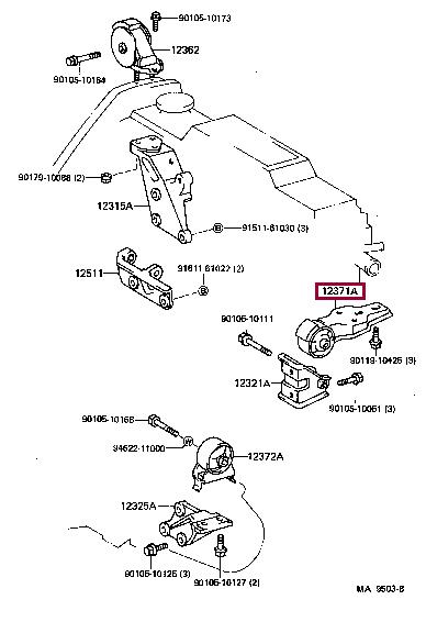 1237155030 Toyota Engine mount