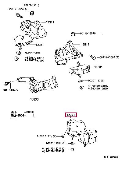 1237161031 Toyota Engine mount