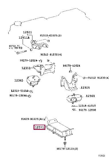 1237166020 Toyota Engine mount