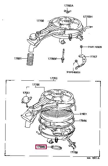 1784810021 Toyota Profiled gasket