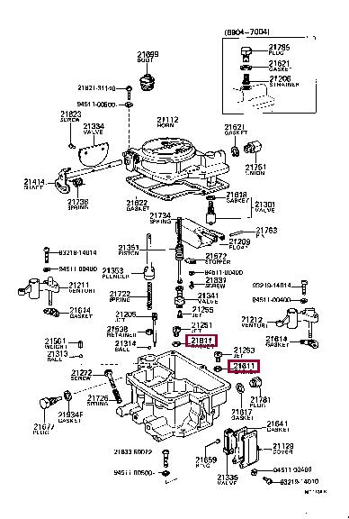 2161122010 Toyota Profiled gasket