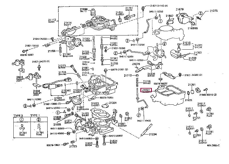 2162213430 Toyota Gasket