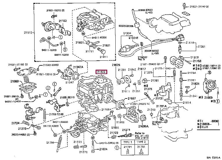 2162272200 Toyota Gasket