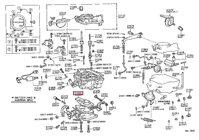 2162313430 Toyota Gasket