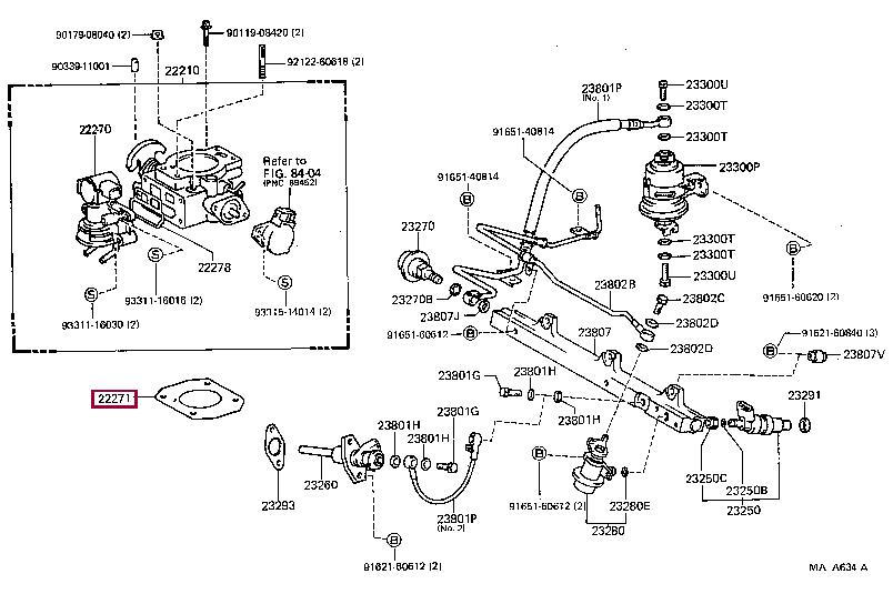 2227116030 Toyota Profiled gasket