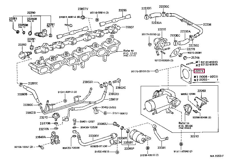 2227188400 Toyota GASKET THROTTLE BODY