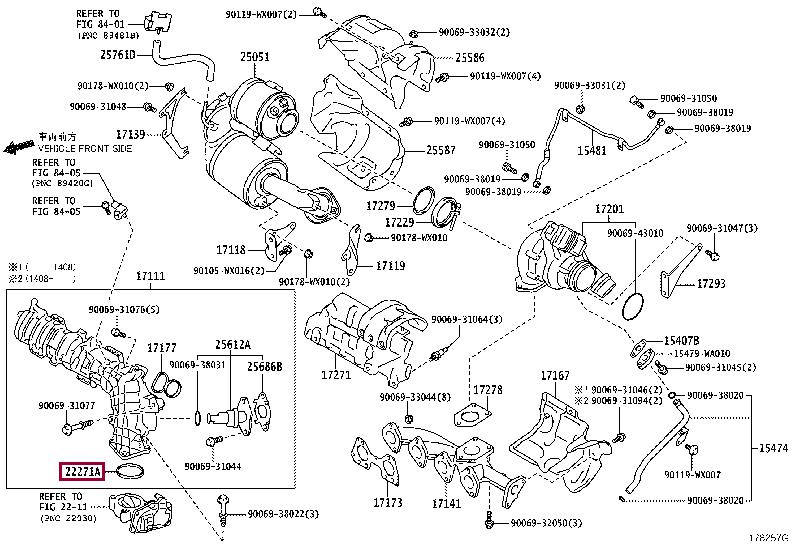 22271WA010 Toyota GASKET THROTTLE BODY