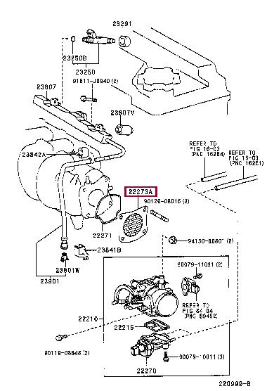 2227322010 Toyota Gasket