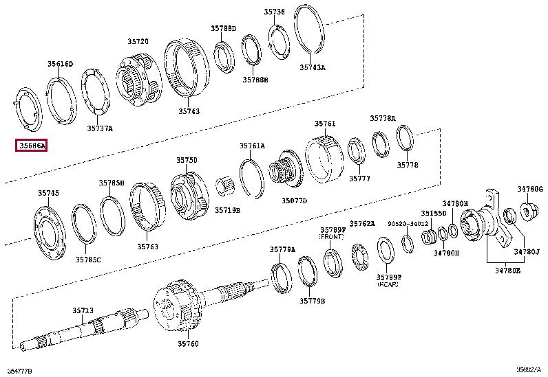 3568660010 Toyota Gasket