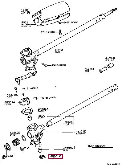 9031028038 Toyota Steering rack oil seal