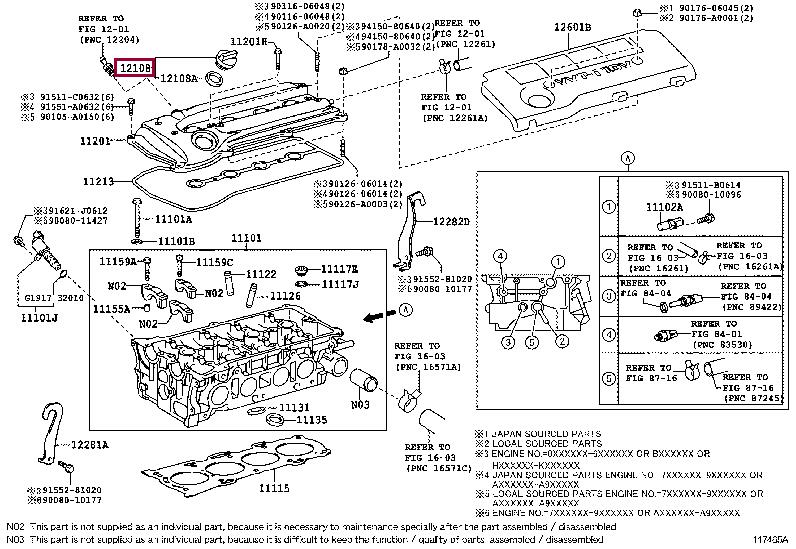 1218028031 Toyota CAP ASSY OIL FILLER