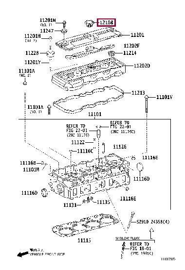 12180E0010 Toyota CAP ASSY OIL FILLER