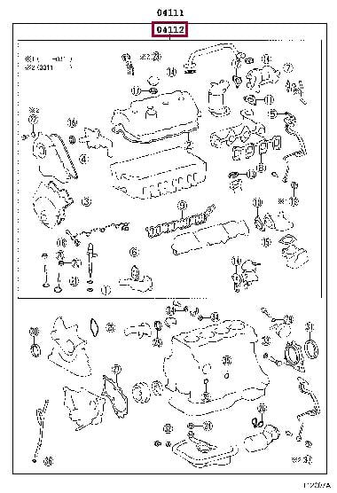 0411227071 Toyota Gasket Set, cylinder head