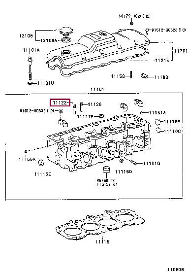 1112267020 Toyota Valve guide