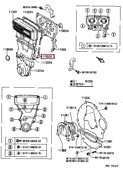 1132916010 Toyota Profiled gasket