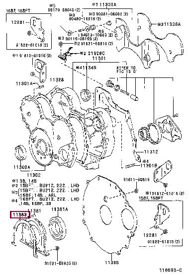1138356040 Toyota Profiled gasket