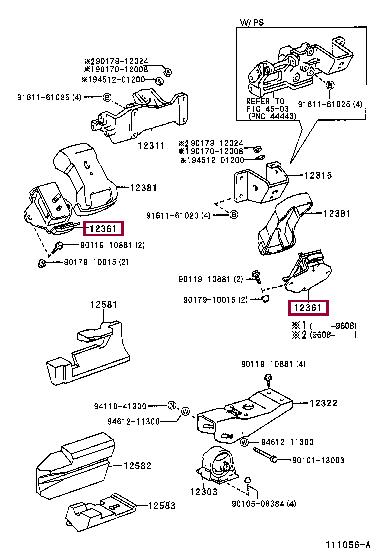 1236154200 Toyota Engine mount