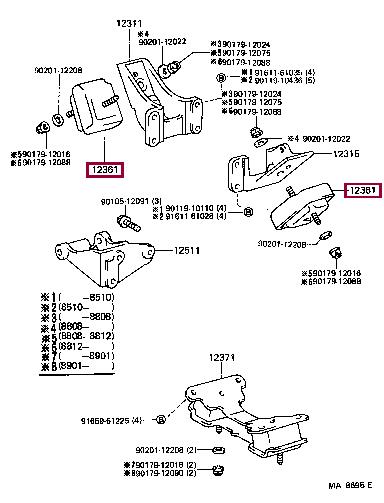 1236158061 Toyota Engine mount