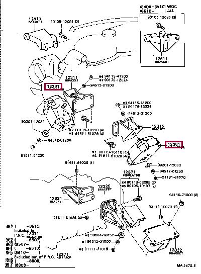 1236158070 Toyota Engine mount