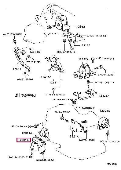 1236163071 Toyota Engine mount
