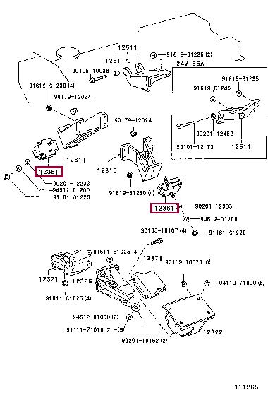 1236168032 Toyota Engine mount