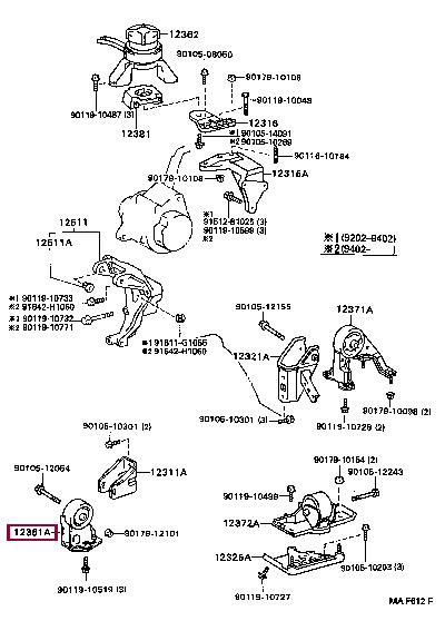 1236174270 Toyota Engine mount