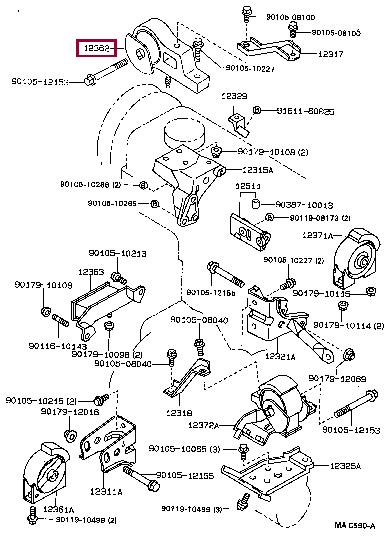 1236211070 Toyota Engine mount
