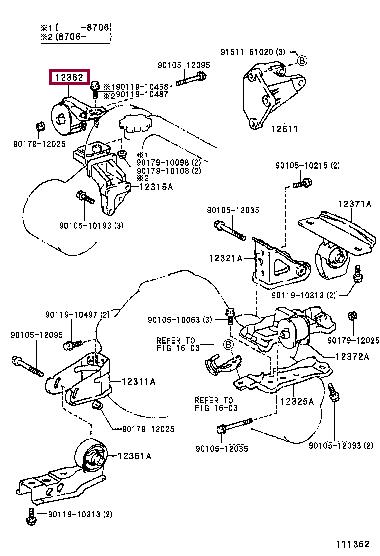 1236216031 Toyota Engine mount
