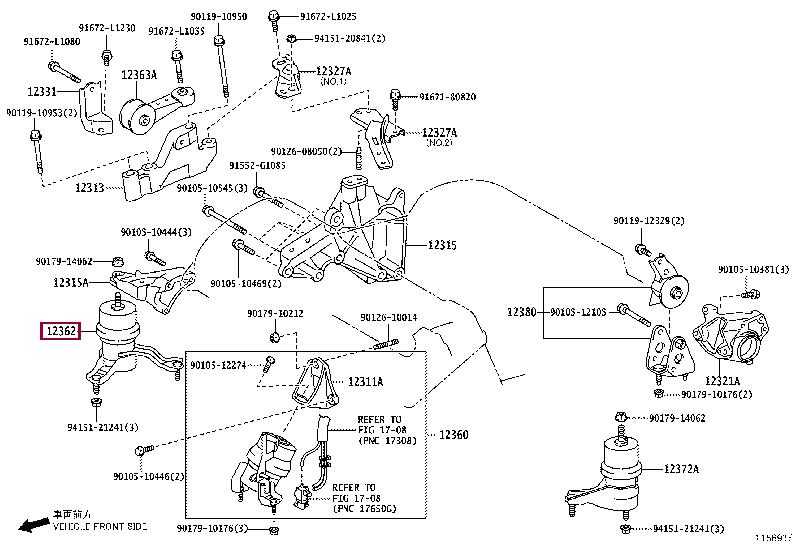 1236231090 Toyota Engine mount