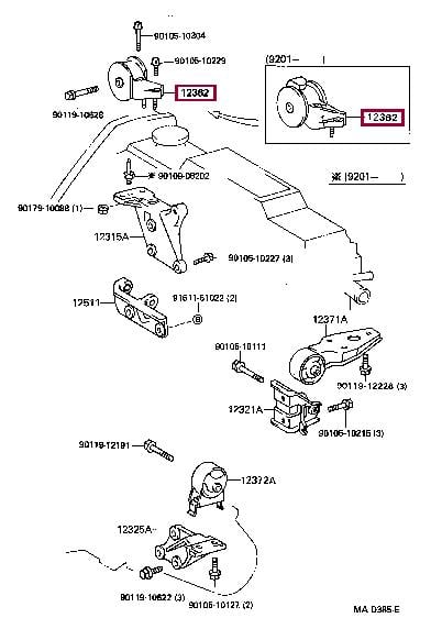 1236255031 Toyota Engine mount