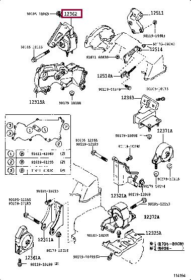 1236264060 Toyota Engine mount