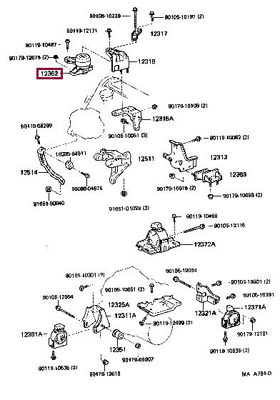 1236274110 Toyota Engine mount
