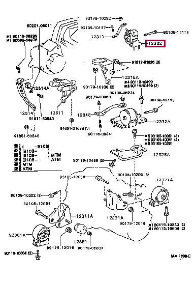 1236274120 Toyota Engine mount