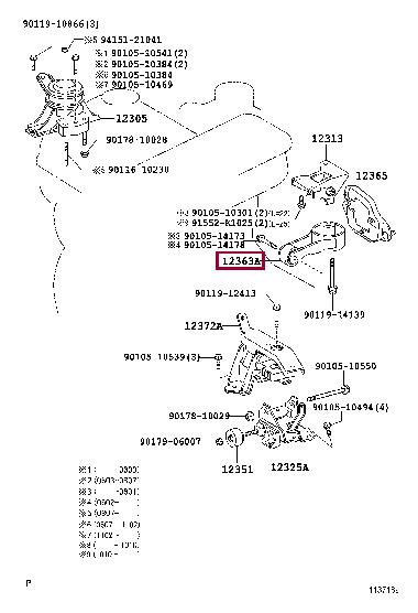 1236340010 Toyota Engine mount