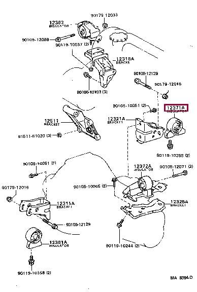1237115180 Toyota Engine mount