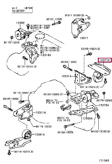 1237116080 Toyota Engine mount