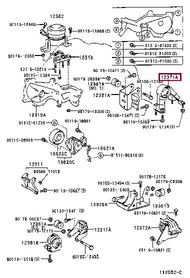1237127050 Toyota Engine mount