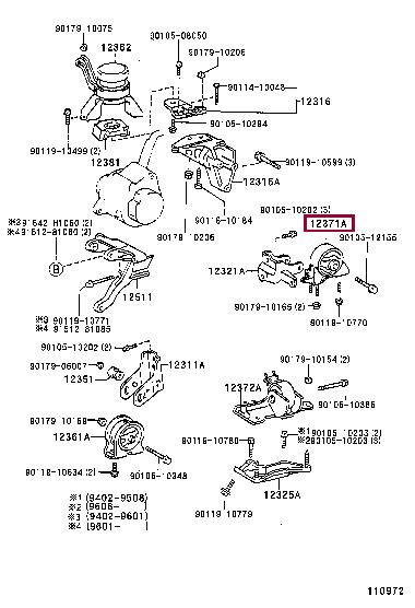 1237174440 Toyota Engine mount