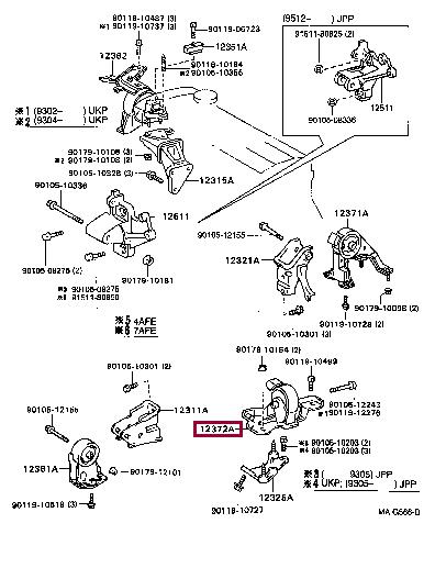 1237215191 Toyota Engine mount