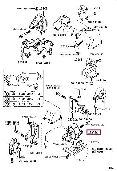 1237264080 Toyota Engine mount