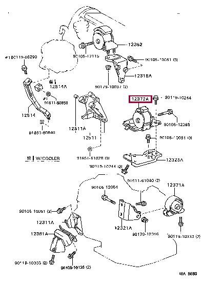 1237274020 Toyota Engine mount