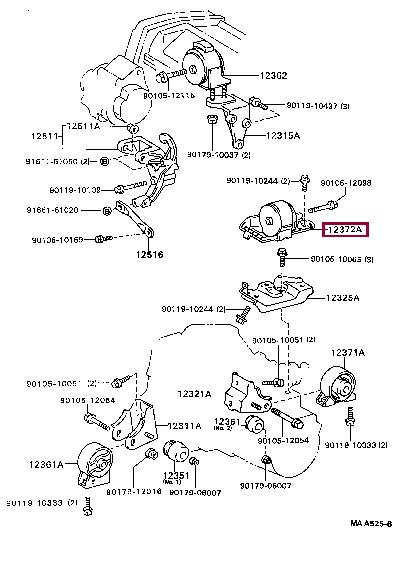 1237274070 Toyota Engine mount